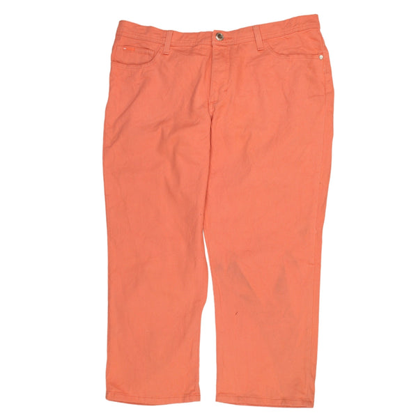 Lee 90's Straight Leg Baggy Trousers / Pants Medium Orange