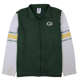 NFL 90's Green Bay Packers NFL Full Zip Up Sweatshirt XLarge Green