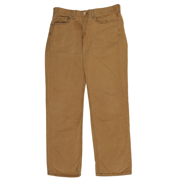 Levi Strauss &Co 90's Straight Leg Baggy Trousers / Pants 34 Tan Brown