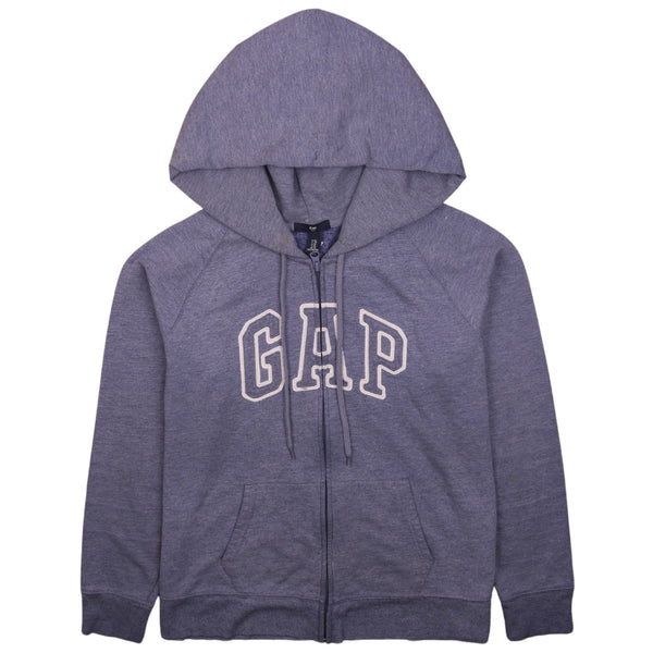 Gap 90's Blue Spellout Full Zip Hoodie XLarge Vintage Retro Style