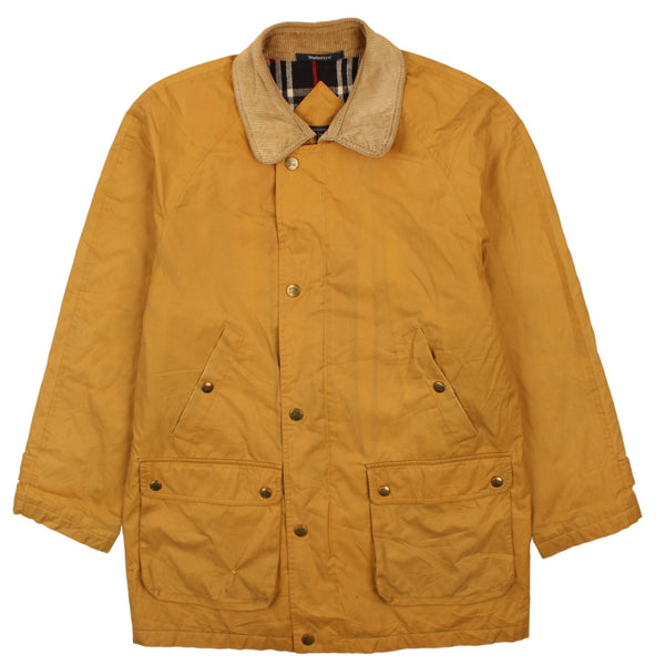 Burberrys 90's Lightweight Button Up Windbreaker Large (missing sizing label) Yellow