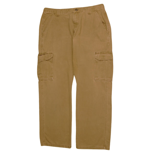 Wrangler 90's Cargo Pockets Trousers / Pants 36 x 30 Tan Brown