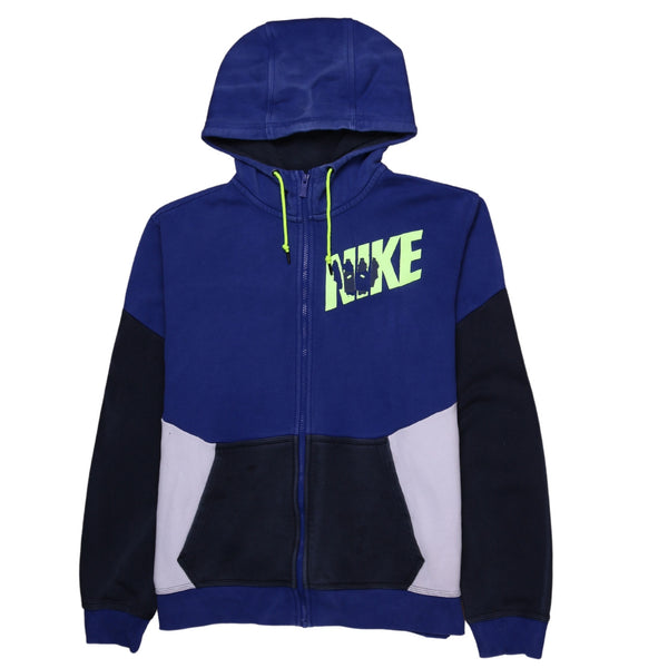 Nike 90's Sportswear Full Zip Up Hoodie XLarge Navy Blue