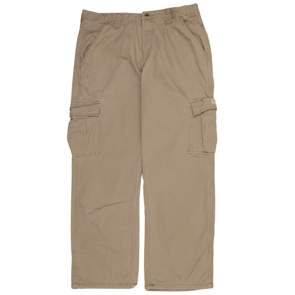 Wrangler 90's Cargo Pockets Trousers / Pants 34 Brown