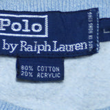 Polo Ralph Lauren 90's Heavyweight Crew Neck Sweatshirt Large Blue