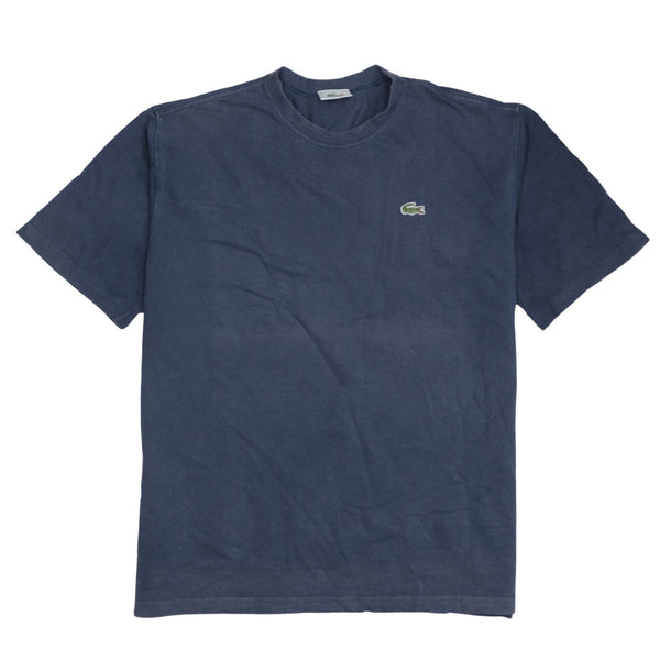 Lacoste 90's Short Sleeves Crew Neck T Shirt Large  Navy Blue