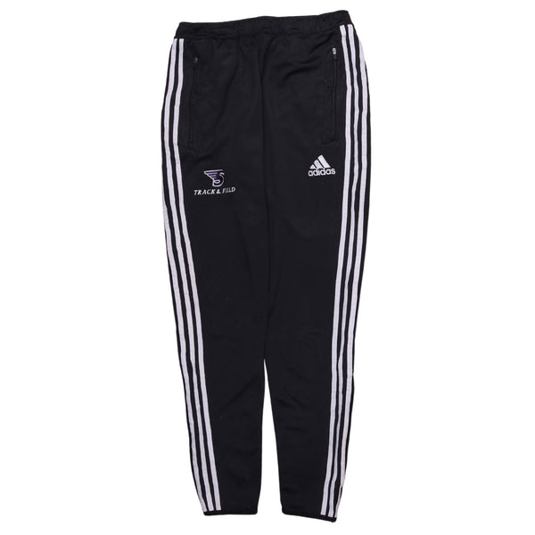 Adidas 90's Elasticated Waistband Drawstring Sportswear Joggers / Sweatpants Medium Black