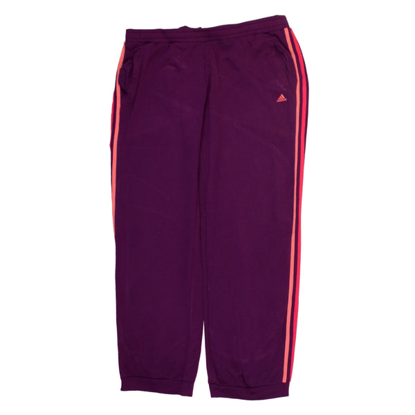 Adidas 90's Elasticated Waistband Drawstrings Joggers / Sweatpants XLarge Purple