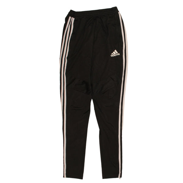 Adidas 90's Elasticated Waistband Drawstring Joggers / Sweatpants XSmall Black