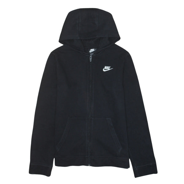 Nike 90's Swoosh Full Zip Up Hoodie XLarge Black