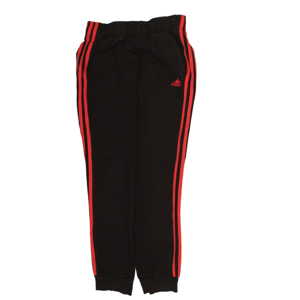 Adidas 90's Elasticated Waistband Drawstrings Joggers / Sweatpants Small Black