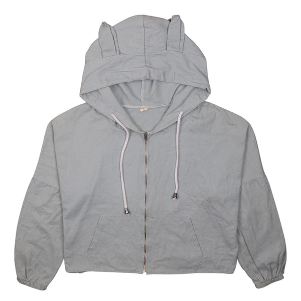 90's Blue Hooded Full Zip Windbreaker Women's XLarge Active Jacket