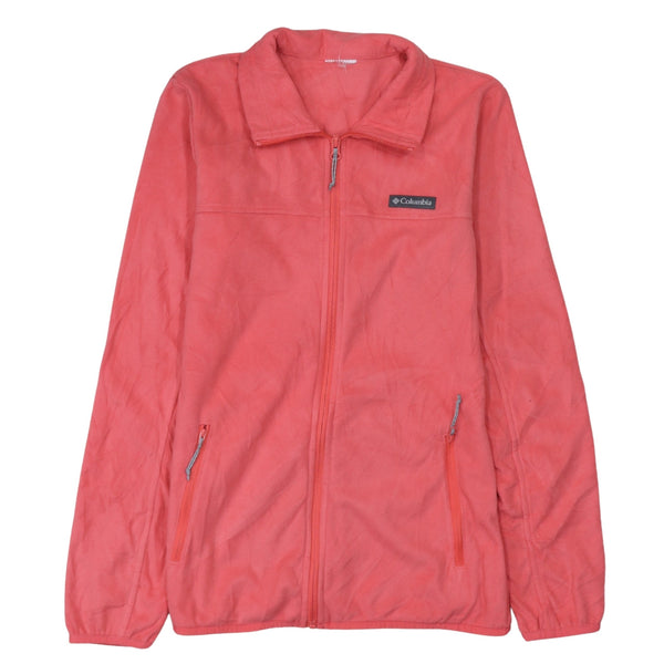 Columbia 90's Hiking Warm Full Zip Up Fleece Jumper XSmall  Pink