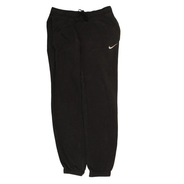 Nike 90's Swoosh Elasticated Waistband Drawstrings Joggers / Sweatpants Small Black