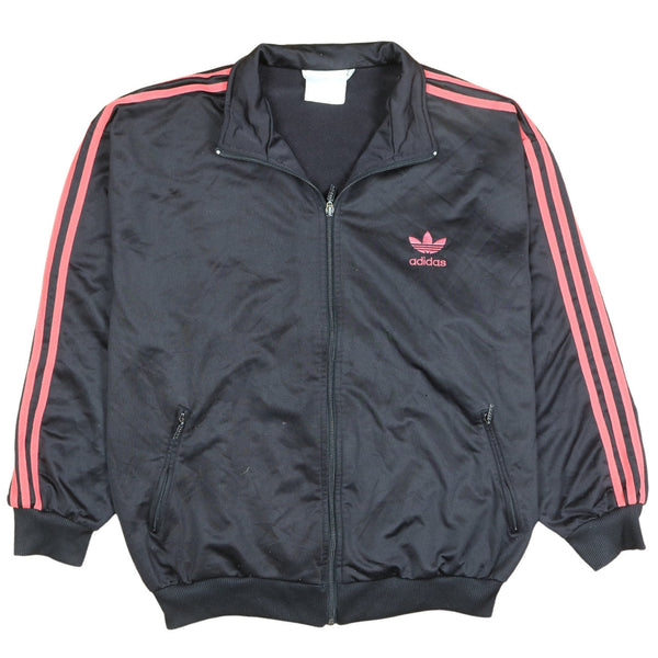 Adidas 90's Retro Track Jacket Full Zip Up Sweatshirt XXLarge (missing sizing label) Black