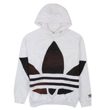 Adidas 90's Spellout Pullover Hoodie XLarge White