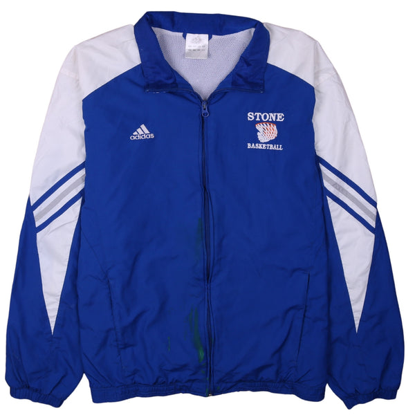 Adidas 90's Lightweight Full Zip Up Windbreaker Large Blue