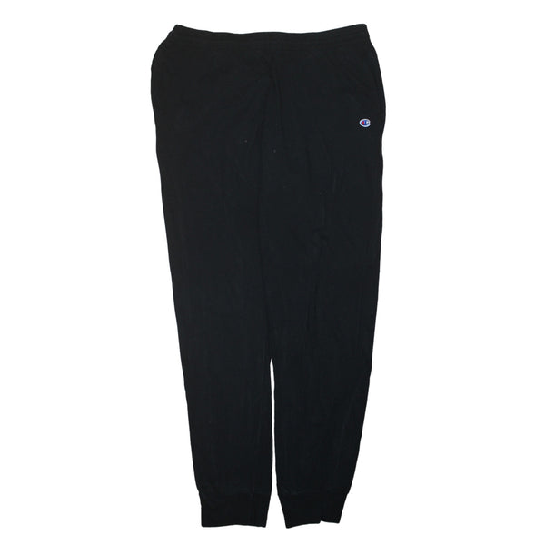 Champion Black Joggers Men’s XXLarge Small Embroidered C Logo Cuffed Sweatpants Loungewear