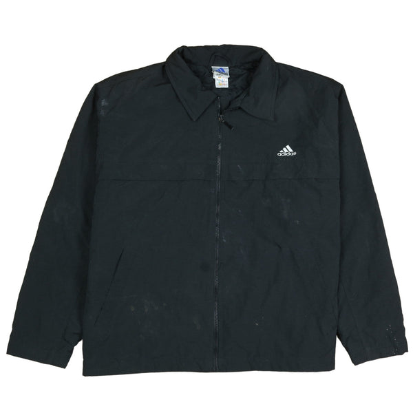 Adidas 90's Lightweight Full Zip Up Windbreaker XLarge Black