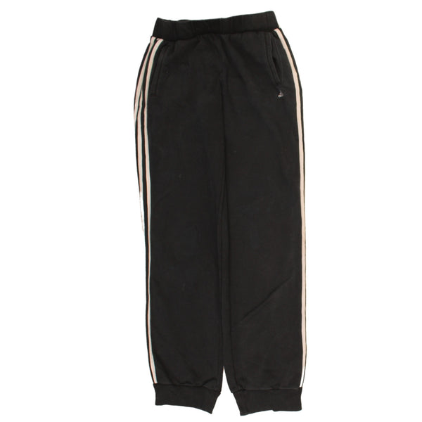 Adidas 90's Elasticated Waistband Drawstrings Joggers / Sweatpants Medium Black