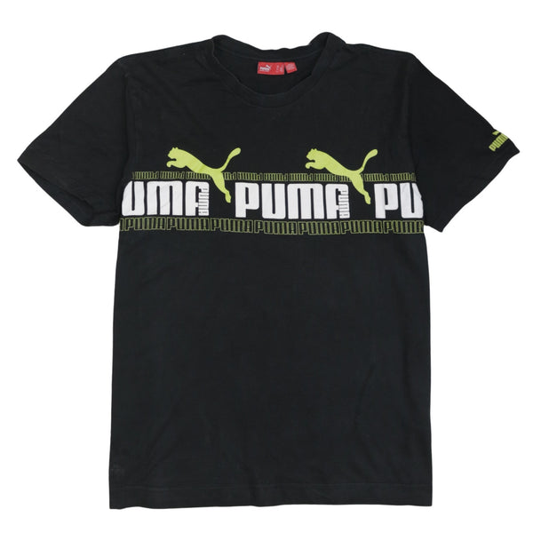 Puma 90's Spellout Short Sleeves T Shirt Medium Black
