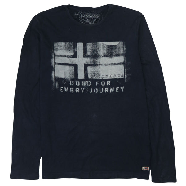 Napapijri 90's Lightweight Crew Neck Sweatshirt Small  Black