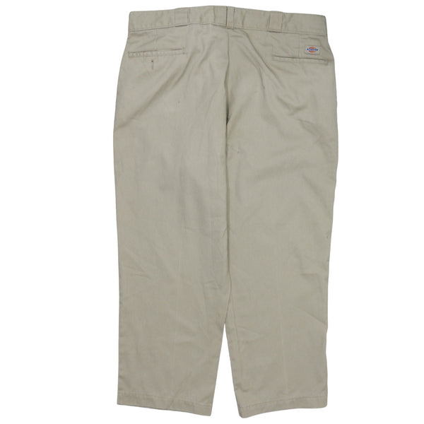 Dickies 90's Flat Front Straight Leg Baggy Jeans / Pants 40 Beige Cream