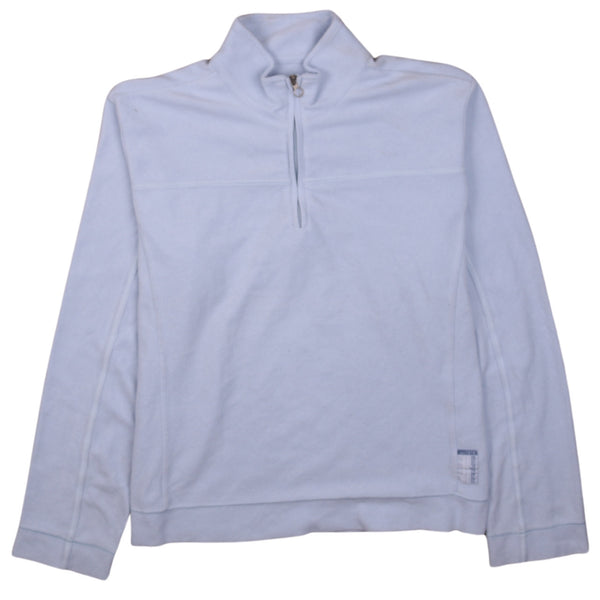 90s Champion Women's XLarge Blue Hiking Fleece Jumper, Warm Quarter-Zip