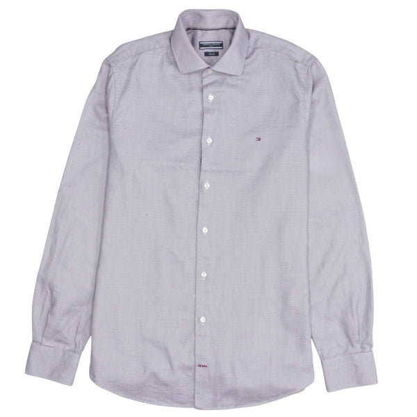 Tommy Hilfiger 90's Long Sleeve Button Up Shirt Medium  Purple