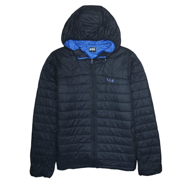 Helly Hansen 90's Lightweight Full Zip Up Puffer Jacket Large Black