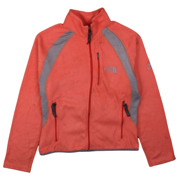 The North Face 90's Full Zip Up Fleece Jumper Medium Orange