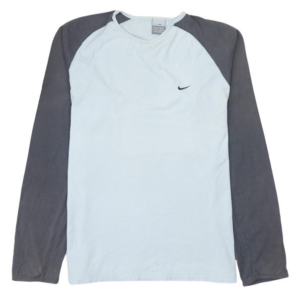 Nike 90's Swoosh Crew Neck Sweatshirt XLarge Blue