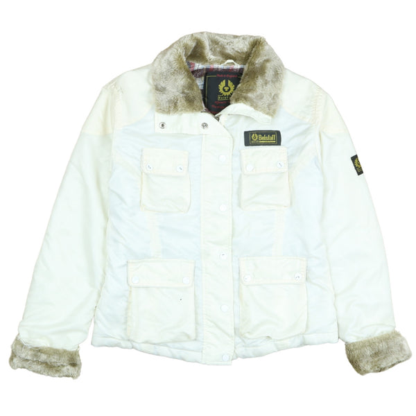 Belstaff 90's Lightweight Full Zip Up Windbreaker Small (missing sizing label) Beige Cream