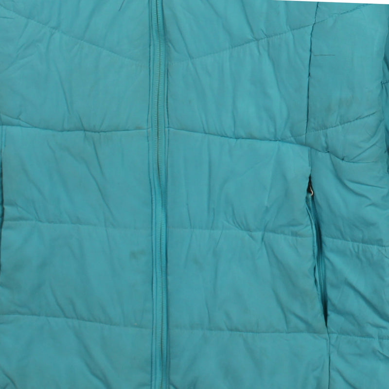 Columbia 90's Hooded Full Zip Up Puffer Jacket XLarge Blue