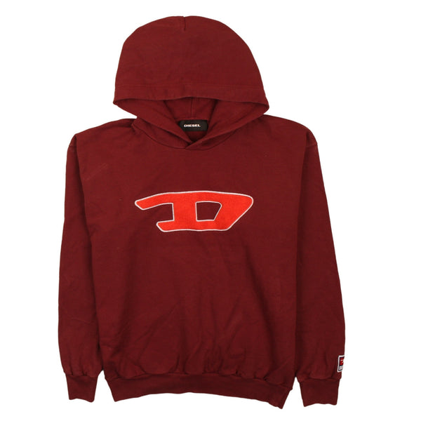 Diesel 90's Loungewear Pullover Hoodie XLarge (missing sizing label) Burgundy Red