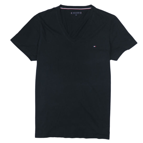 Tommy Hilfiger 90's Short Sleeves V Neck T Shirt XXLarge (2XL) Black