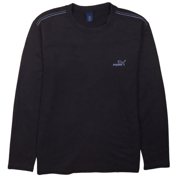 Puma 90's Heavyweight Crew Neck Sweatshirt XLarge Navy Blue