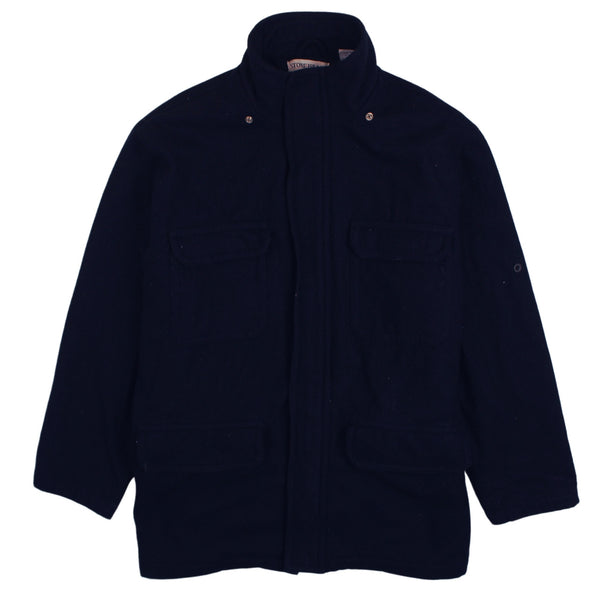 Stone Island 90's Lightweight Full Zip Up Windbreaker XLarge (missing sizing label) Navy Blue