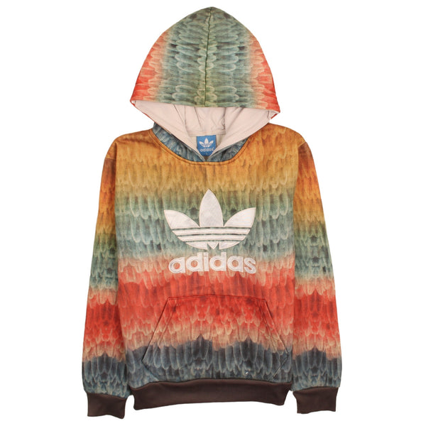 Adidas 90's Spellout Hoodie Large Red