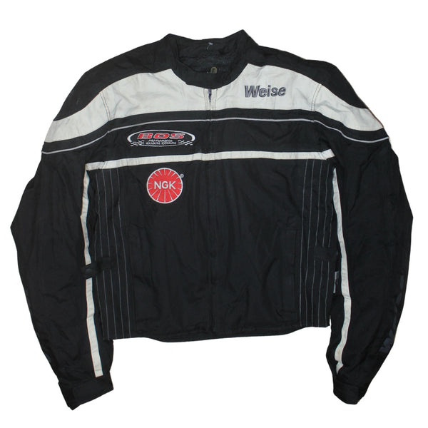 Retro 90's Heavyweight Full Zip Up Windbreaker Small  Black