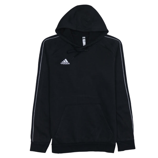 Adidas 90's Drawstring Pockets Pullover Hoodie Medium Black