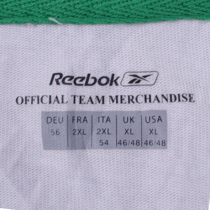 Reebok 90's Wale 2004 Away Jersey Quater Button Long Sleeve Polo Shirt XLarge White