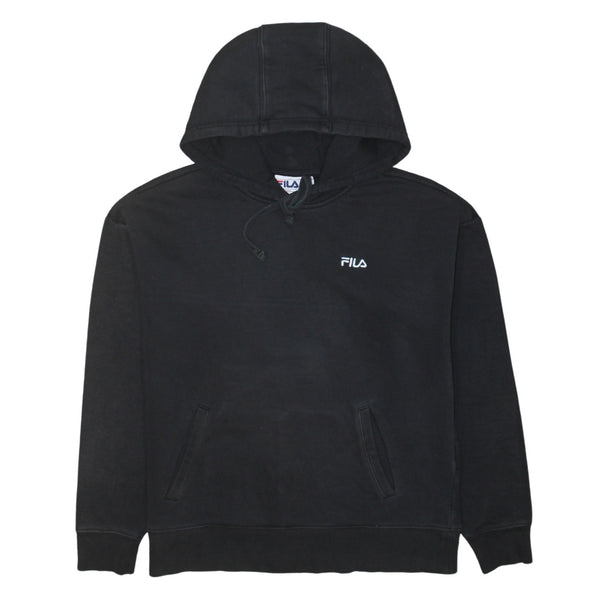 Fila 90's Lightweight Pullover Hoodie Medium Black