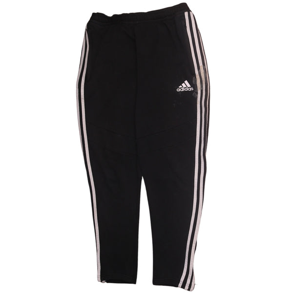 Adidas 90's Elasticated Waistband Drawstring Trousers / Pants Medium Black