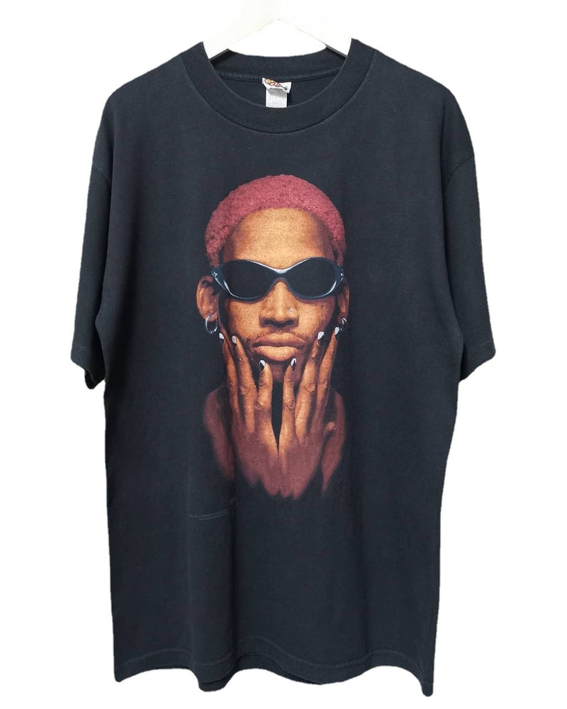 Black Rodman Bulls Tshirt