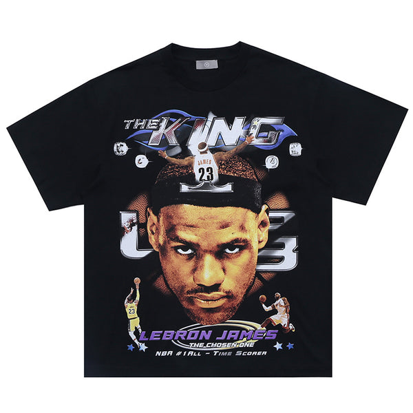 Black LeBron James Heavyweight Tshirt