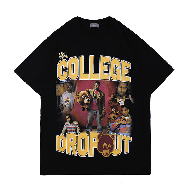 Black College Dropout Kanye West Tshirt