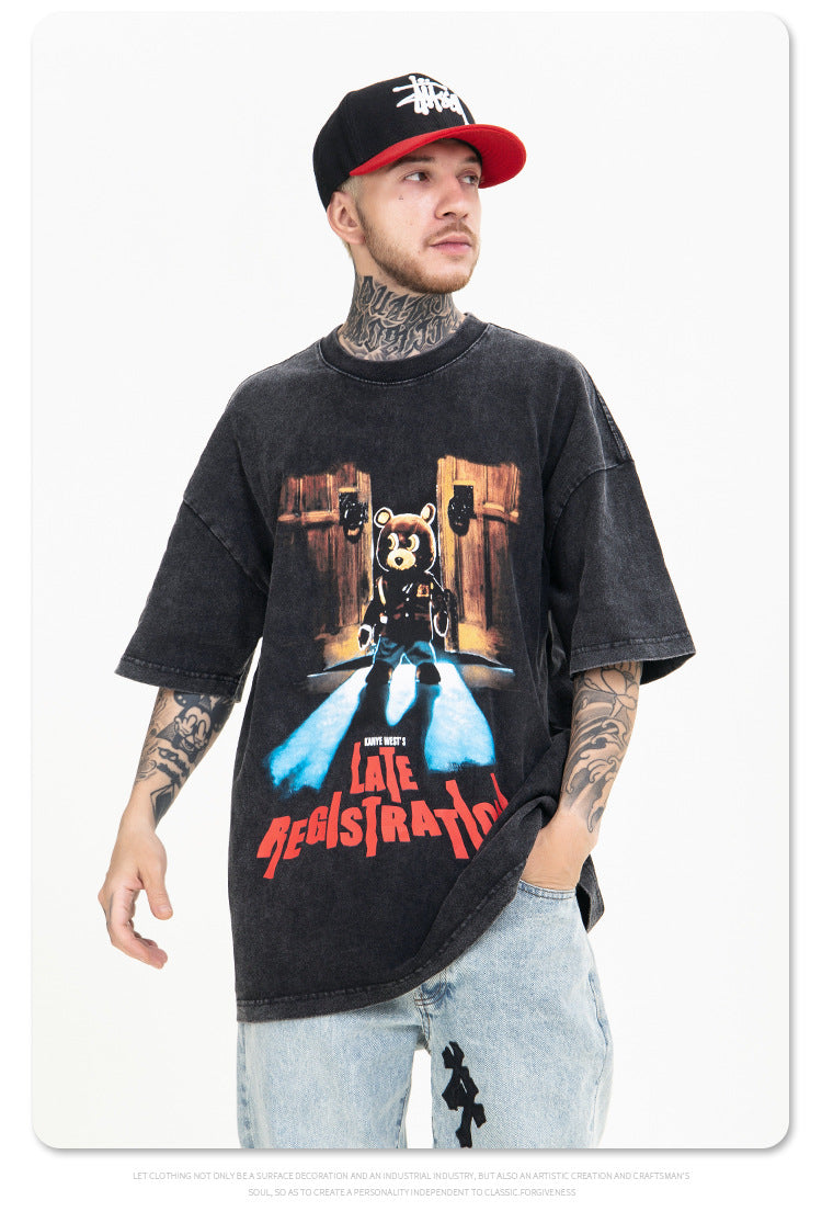 コレクション T-Shirt of Kanye West Black Kanye West Late Registration Heavyweight Tshirt – Vintage