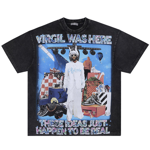 Black Virgil Heavyweight Tshirt