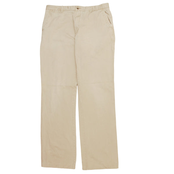 U.S Polo Assn 90's Straight Leg Baggy Trousers / Pants 38 Beige Cream